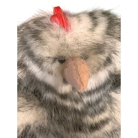 Harbin Furry 9" Striped Plush Chicken - Picture 5 of 12